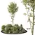 Outdoor HQ Tree Bush Garden Box VOL40 3D model small image 1