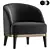 Elegant Venice Armchair for Interiors 3D model small image 1