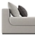 Elegant Sculptural Seating Bench 3D model small image 3