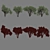 3D Shrubs Collection for Rendering 3D model small image 7