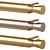 Elegant DUKE Brass Meraki Handles 3D model small image 2