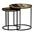 Round Wooden "Indu" Coffee Table 3D model small image 1