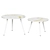 Round White Watsonia Coffee Tables 3D model small image 1