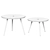 Round White Watsonia Coffee Tables 3D model small image 2