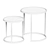 Kraiz Jupiter White Metal Glass Tables 3D model small image 2