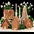 Gingerbread Village Houses Set 3D model small image 1