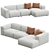 Translation: "PIUMA SOFA Corner" 
Title suggestion: Elegant Corner Sofa Design 3D model small image 1