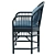 Elegant Rattan Pavilion Chair 3D model small image 5