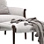 Timeless Modern Lounge Armchair 3D model small image 3