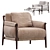 Timeless Modern Lounge Armchair 3D model small image 6