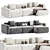 Modern Corner Sofa Grant 2015 3D model small image 1