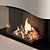 Modern Fireplace Wall Decor Set 3D model small image 3