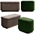  Deco Luxury Home Pouffe 3D model small image 1