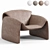 Stylish Le Club Armchair Design 3D model small image 2