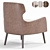 Modern Armchair Osby Design Furniture 3D model small image 2