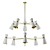 Brass Pendant Light with 10 Shades 3D model small image 2