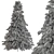 Snowy Pine Tree Set 284 3D model small image 3