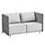 CoronaLegacyMtl Low Sofa Design 3D model small image 3