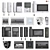 Electrical Equipment Set - Black & White 3D model small image 1