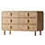 Sleek Tabitha 6 Drawer Dresser 3D model small image 1