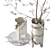 Branch Blooms Decor Set 3D model small image 6