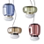 Vistosi Faro Glass Pendant Lamps 3D model small image 5