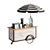 Mini Coffee Cart Model Set 3D model small image 4