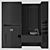 Sleek Bathroom Storage Unit 3D model small image 4