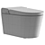 - Hygea Wall-Hung Rimless Toilet 3D model small image 3