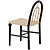 Chic Fern Dining Chair by Anthropologie 3D model small image 3