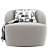 Sleek and Stylish Armchair 3D model small image 2