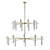 Brass Pendant Light with 20 Shades 3D model small image 1