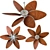 Tropical Breeze Palm Ceiling Fan 3D model small image 1