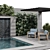 Luxury Pool and Landscape Elements 3D model small image 3