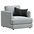 Modern Haven Chair: West Elm 3D model small image 1