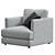 Modern Haven Chair: West Elm 3D model small image 2