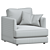 Modern Haven Chair: West Elm 3D model small image 3