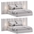 Panoramic Headboard Desire Bed 3D model small image 7