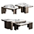 Caldera Coffee Tables by Holly Hunt 3D model small image 1