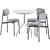 Modern Mesh Dining Set Ensemble 3D model small image 2