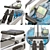 Metallic WaterRower M1 Rowing Machine 3D model small image 2