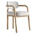 Nordic Rustic Melqui Chair 3D model small image 1