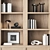  Modern Bookshelf Furniture Set 3D model small image 2