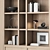  Modern Bookshelf Furniture Set 3D model small image 3