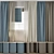 Vintage Curtain 870 Collection 3D model small image 1