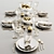 Festive Table Setting Render 3D model small image 1