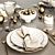 Festive Table Setting Render 3D model small image 2