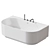 Modern Arc160 Inbani Bathtub 3D model small image 2