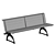 Metalco Libre Bench: Stylish Seating 3D model small image 2