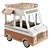 Wooden Food Truck Toy 3D model small image 1